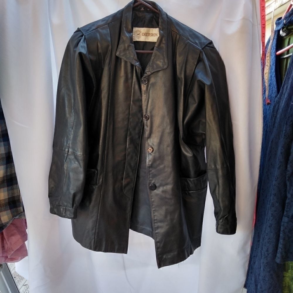 Deerskin leather jacket 